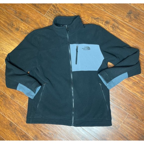 The North Face Mens Fleece jacket Large F14 Fleece Lined Black - Picture 1 of 6